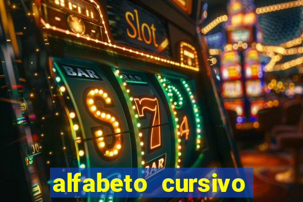 alfabeto cursivo pontilhado para imprimir pdf